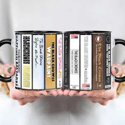 The Black Crowes Albums Cassette Collection Retro Accent Mug