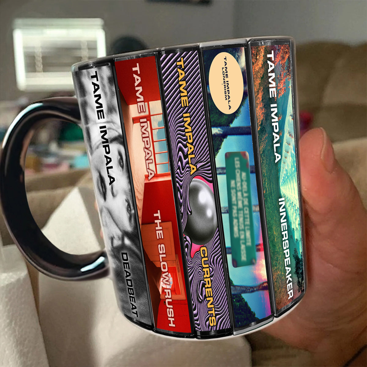 Tame Impala Albums Cassette Collection Retro Accent Mug