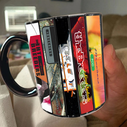The Breeders Albums Cassette Collection Retro Accent Mug