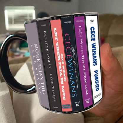 CeCe Winans Albums Cassette Collection Retro Accent Mug