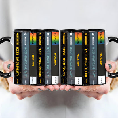 Hozier Albums Cassette Collection Retro Accent Edge-to-Edge Printed Mug