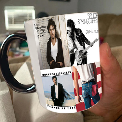 Bruce Springsteen Albums Cover Collection Retro Accent Mug