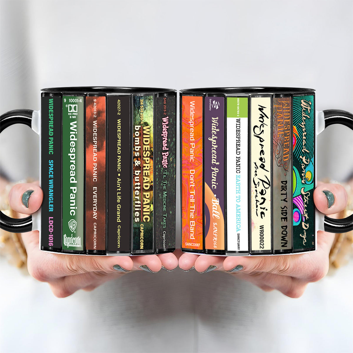 Widespread Panic Albums Cassette Collection Retro Accent Mug