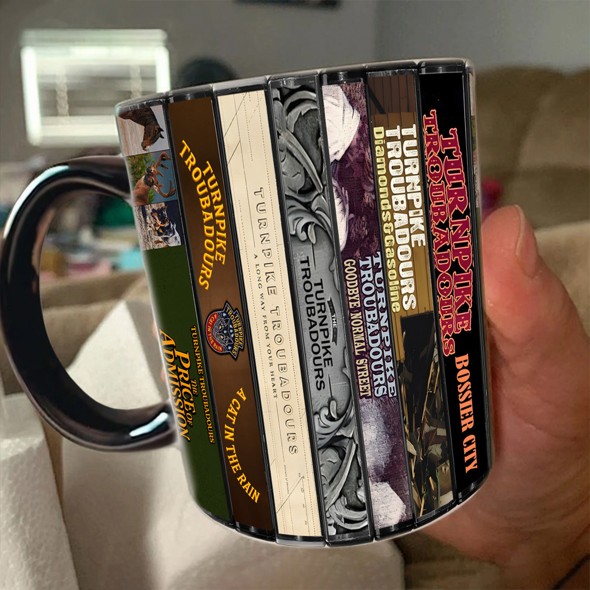 Turnpike Troubadours Albums Cassette Collection Retro Accent Mug