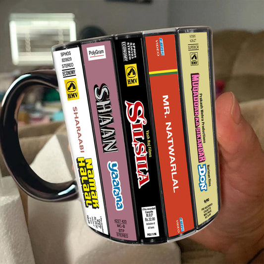 Bollywood Movie Collection Retro Accent Mug