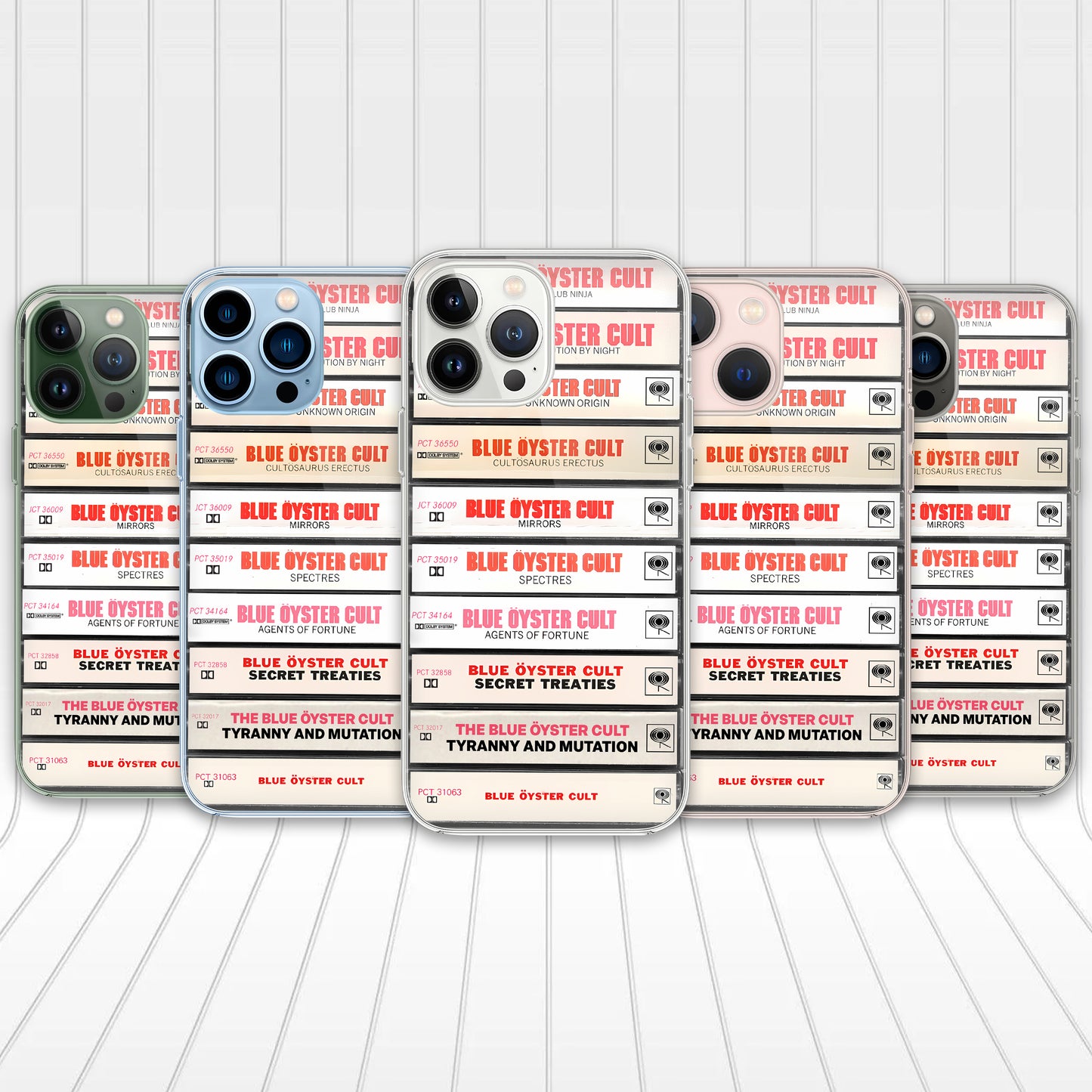 Blue Oyster Cult Albums Cassette Collection Retro Phone Case