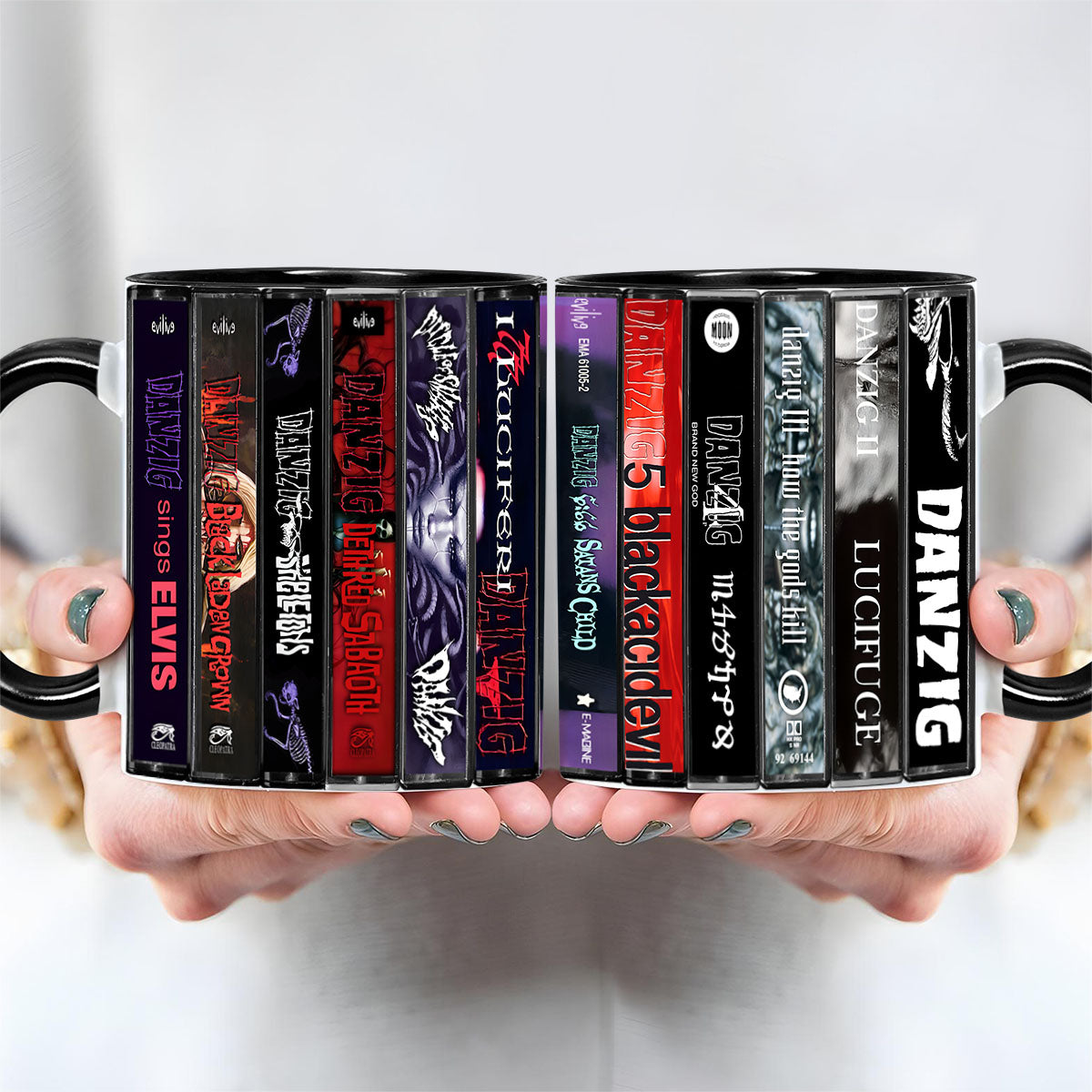 Danzig Albums Cassette Collection Retro Accent Mug