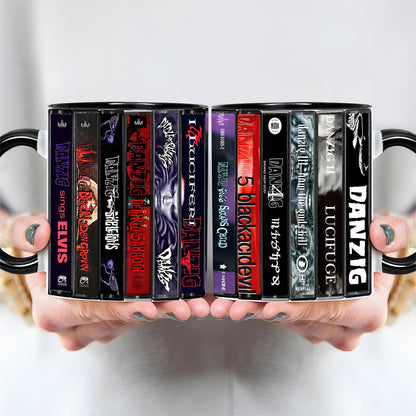 Danzig Albums Cassette Collection Retro Accent Mug
