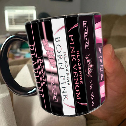 Blackpink Albums Cassette Collection Retro Accent Mug