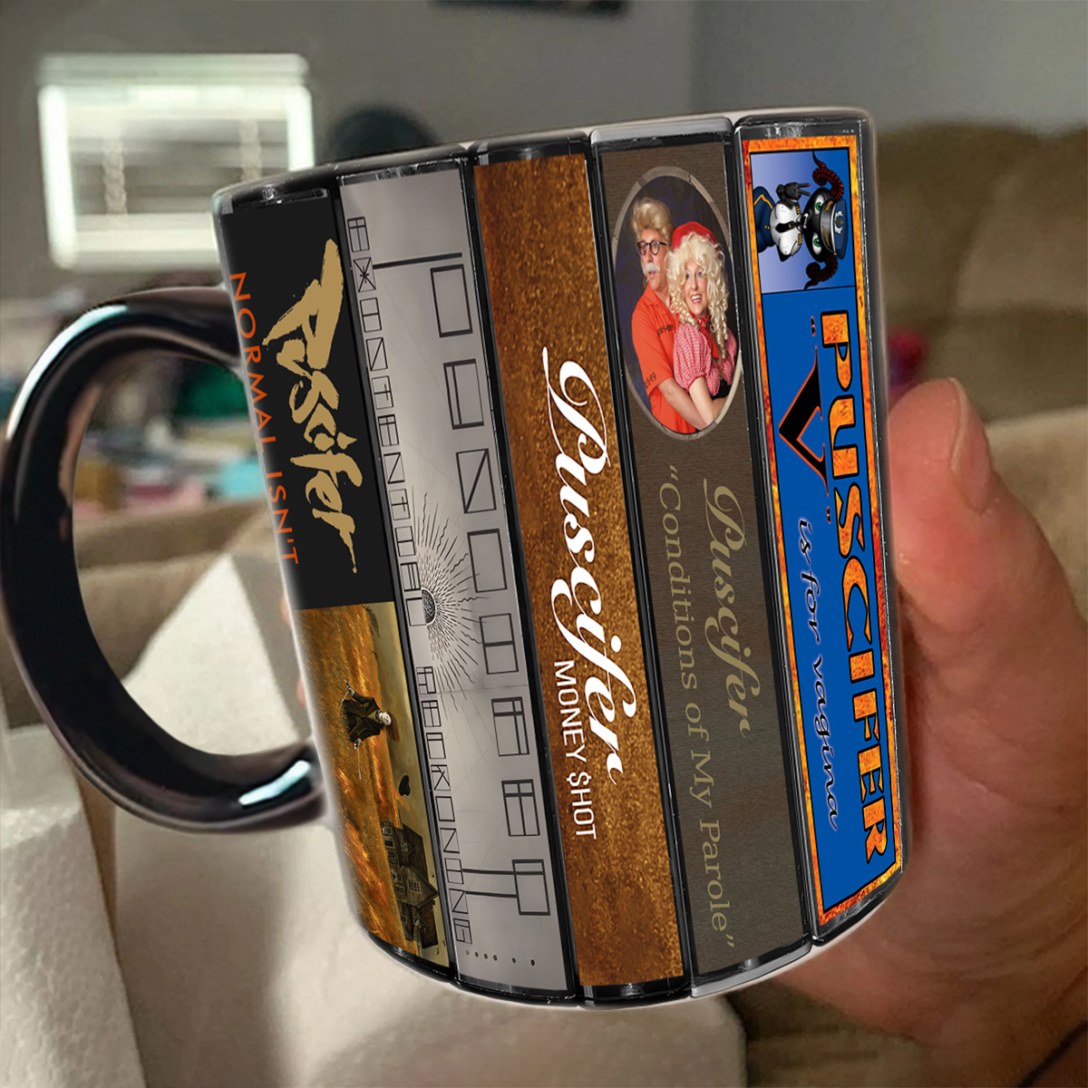 Puscifer Albums Cassette Collection Retro Accent Mug
