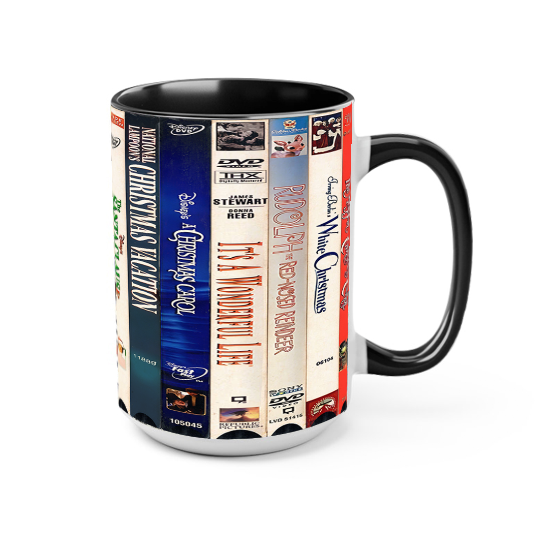 Classic Christmas Movies VHS Collection Accent Mug