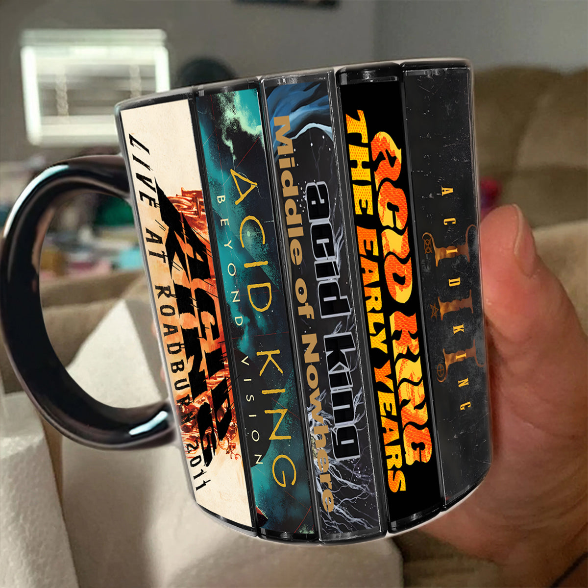 Acid King Albums Cassette Collection Retro Accent Mug