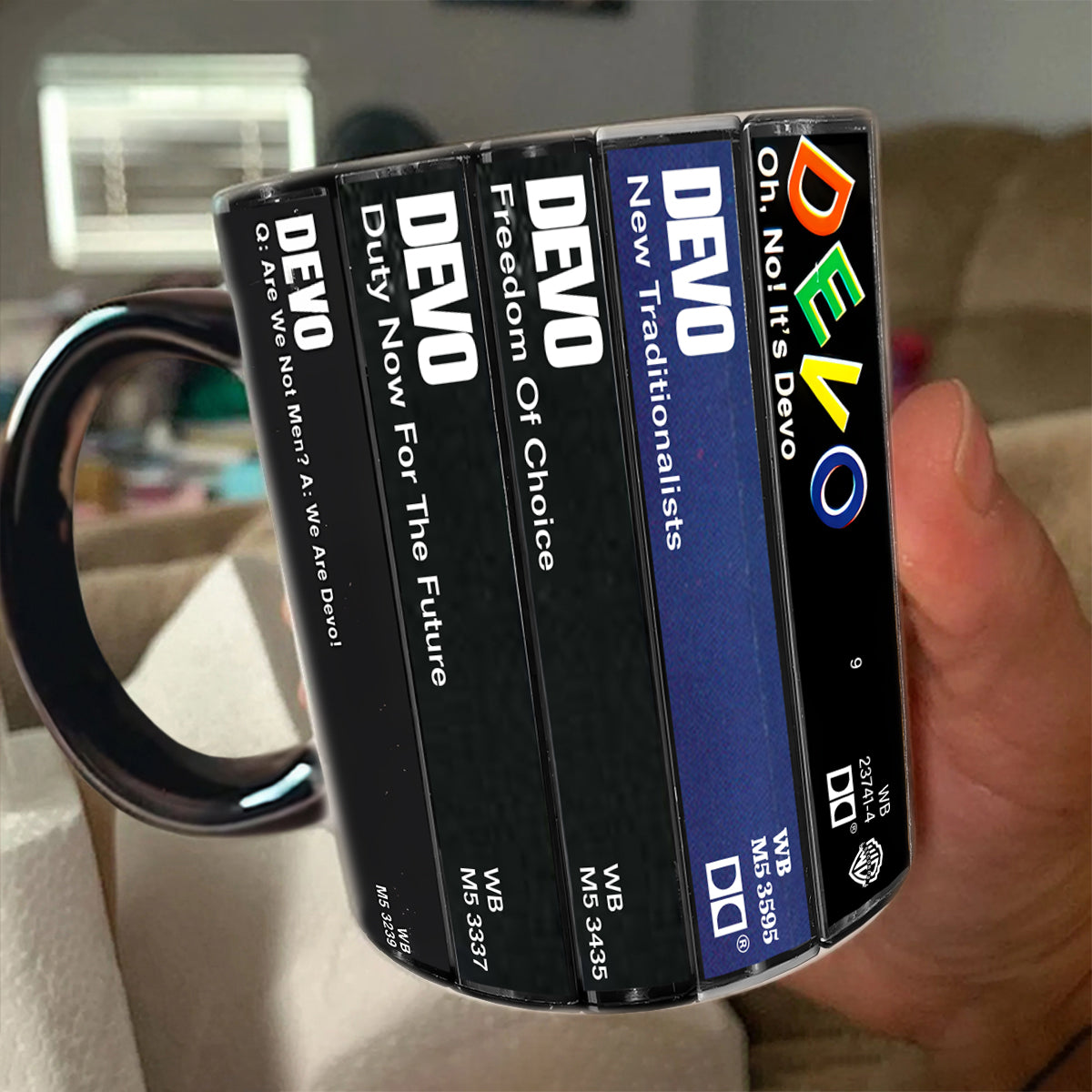 Devo Albums Cassette Retro Collection Accent Mug