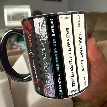 Darren Hayes Albums Cassette Collection Retro Accent Mug