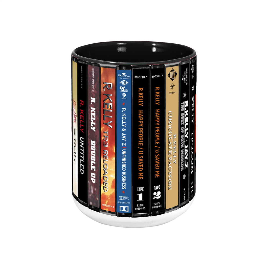 R. Kelly Albums Cassette Collection Retro Accent Edge-to-Edge Printed Mug