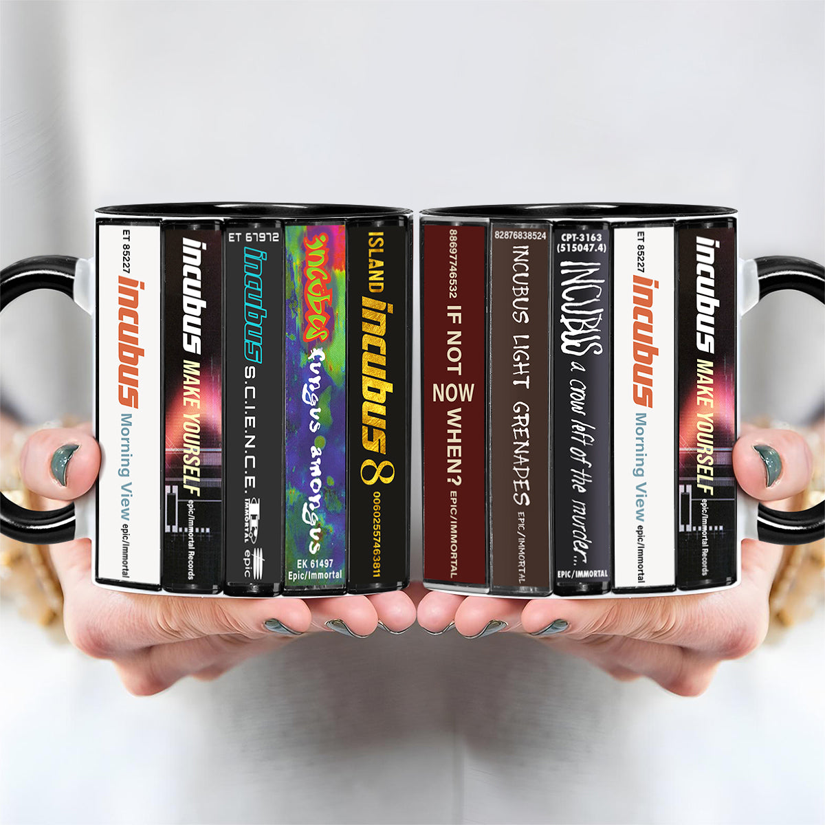 Incubus Albums Cassette Collection Retro Accent Mug
