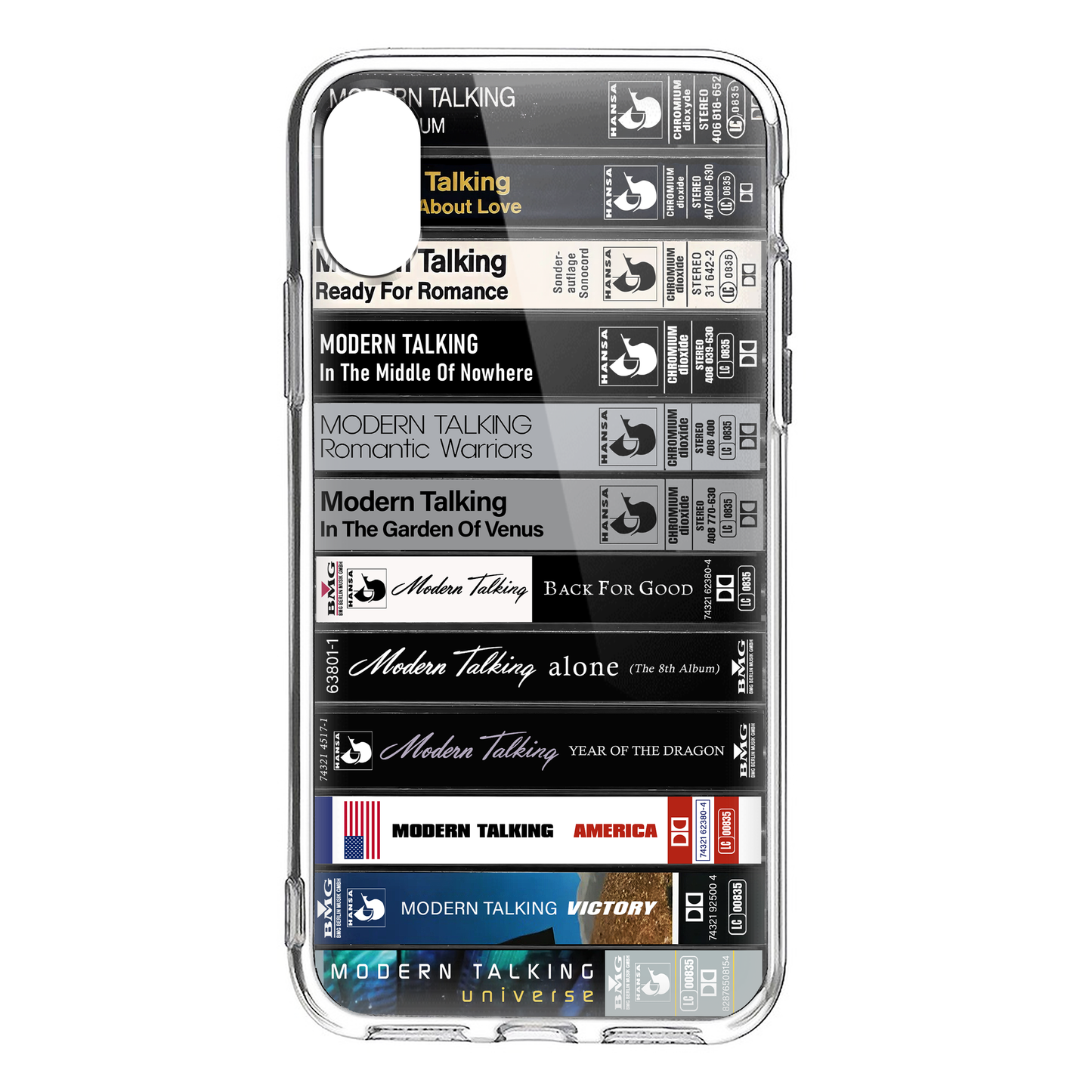 Modern Talking Albums Cassette Collection Retro Phone Case