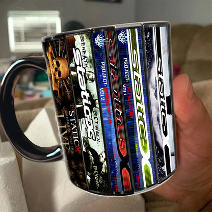 Static-X Albums Cassette Collection Retro Accent Mug