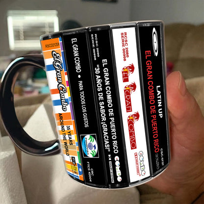 El Gran Combo de Puerto Rico Albums Cassette Collection Retro Accent Mug