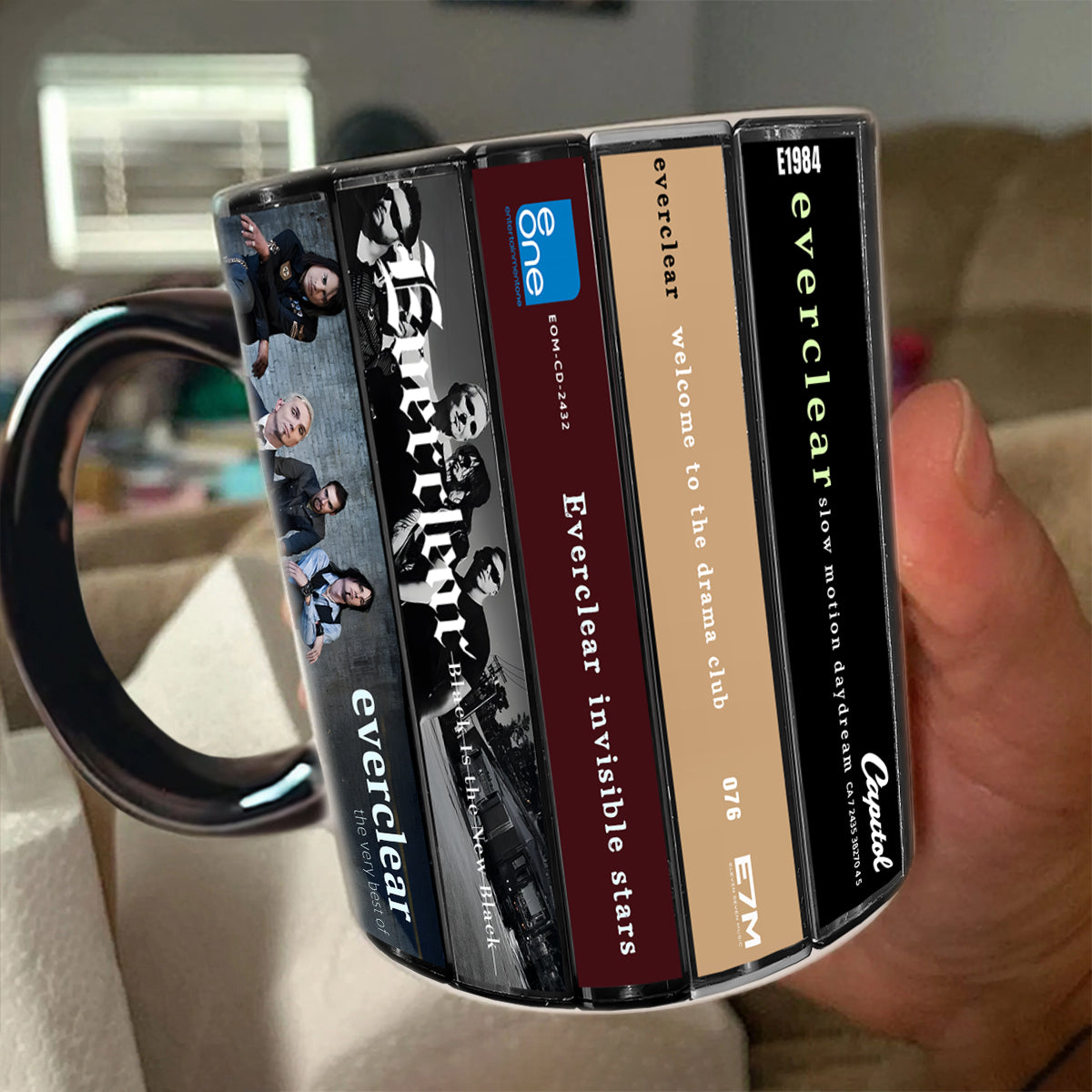 Everclear Albums Cassette Collection Retro Accent Mug