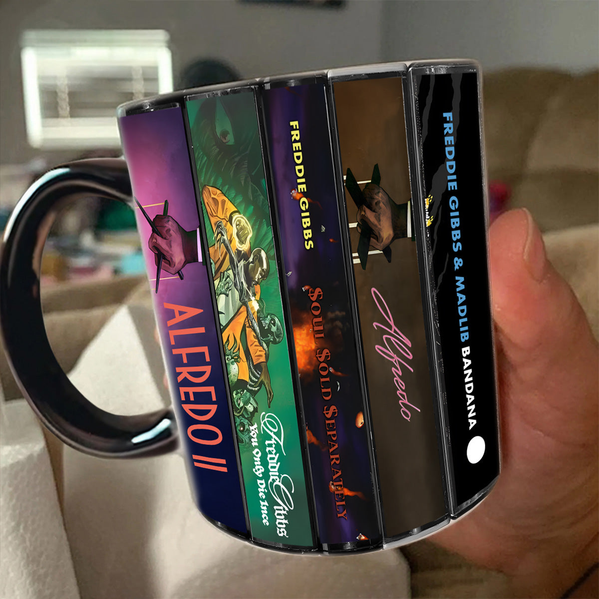 Freddie Gibbs Albums Cassette Collection Retro Accent Mug