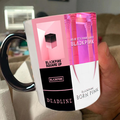 Blackpink Albums Cover Collection Retro Accent Mug