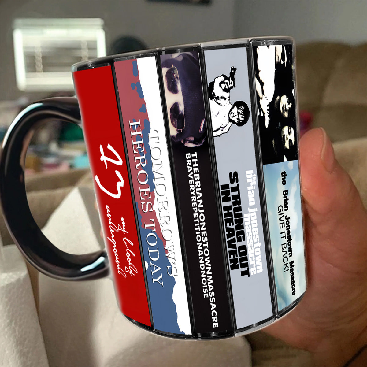 The Brian Jonestown Massacre Albums Cassette Collection Retro Accent Mug