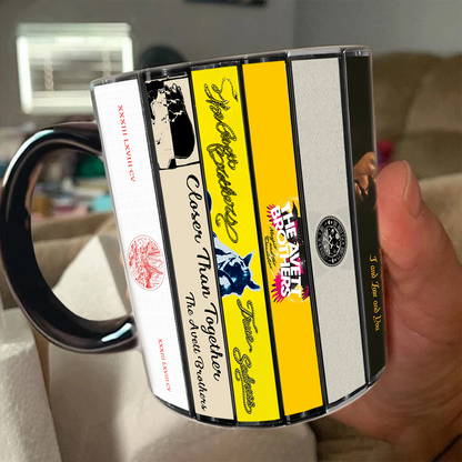 The Avett Brothers Albums Cassette Collection Retro Accent Mug