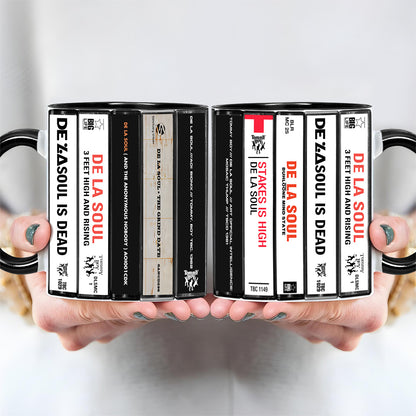 De La Soul Albums Cassette Collection Retro Accent Mug