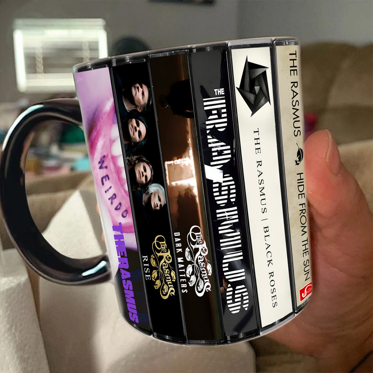 The Rasmus Albums Cassette Collection Retro Accent Mug