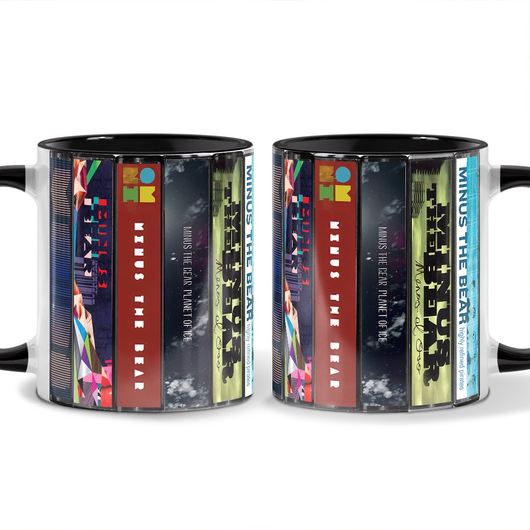 Minus the Bear Albums Cassette Collection Retro Accent Mug