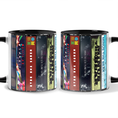 Minus the Bear Albums Cassette Collection Retro Accent Mug