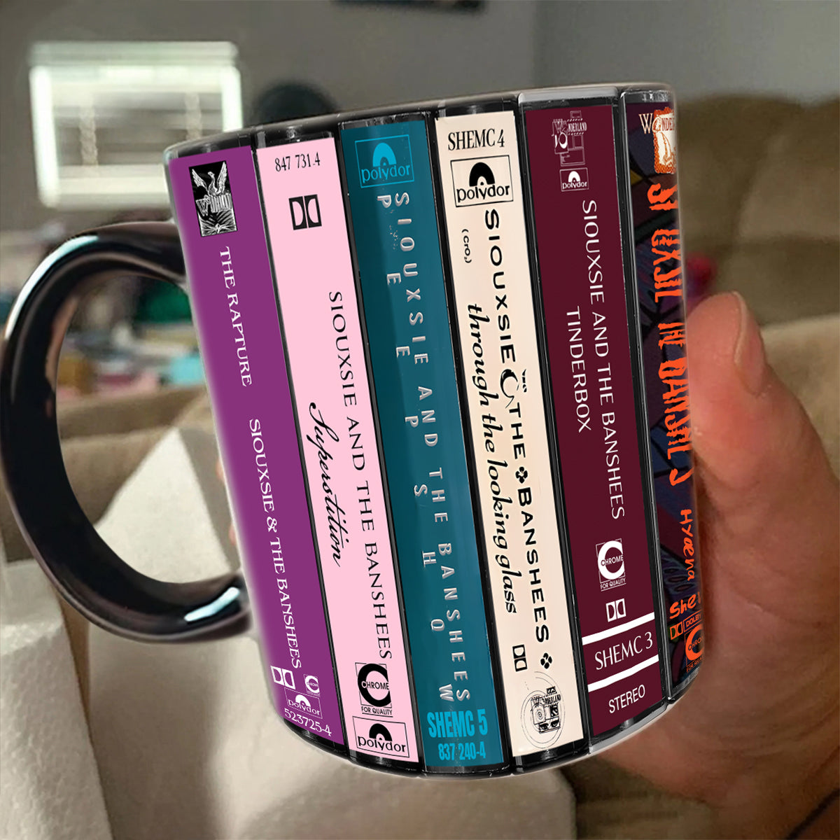 Siouxsie and the Banshees Albums Cassette Collection Retro Accent Mug