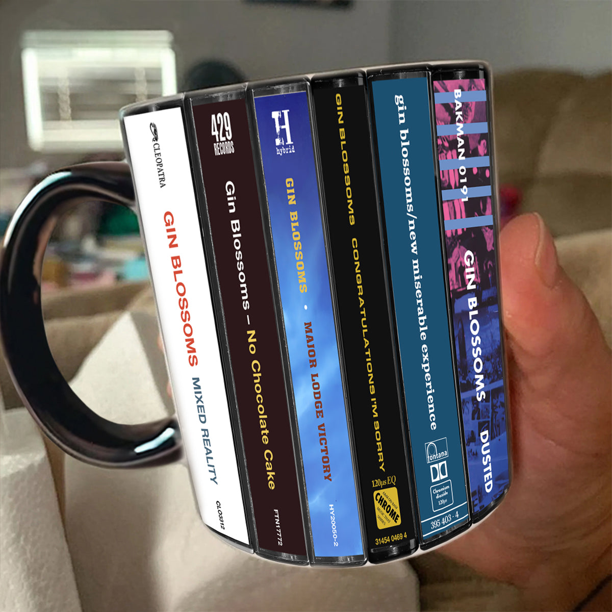 Gin Blossoms Albums Cassette Collection Retro Accent Mug