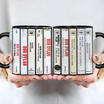 Bob Dylan Cassette Retro Collection Accent Mug