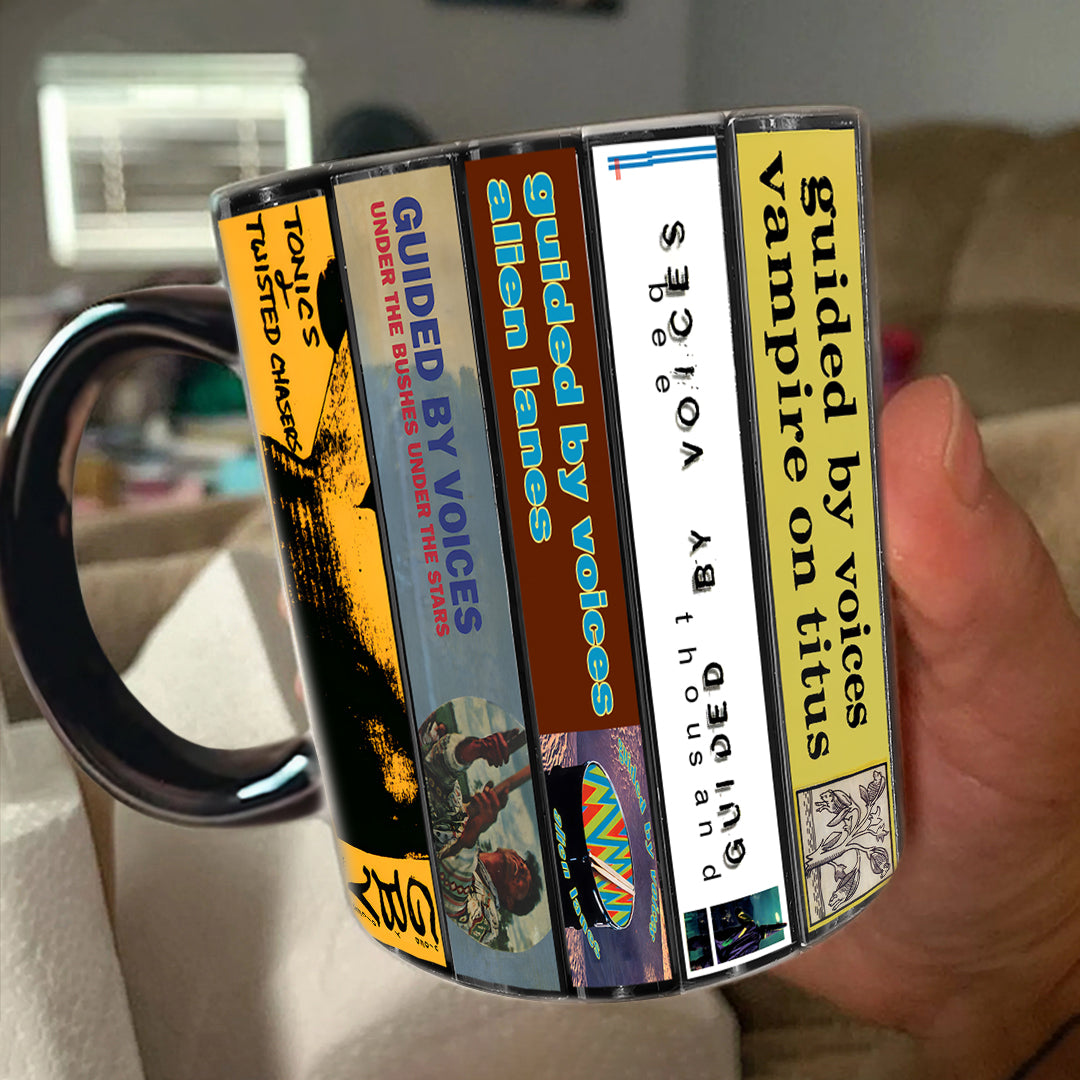 Guided by Voices Albums Cassette Collection Retro Accent Mug