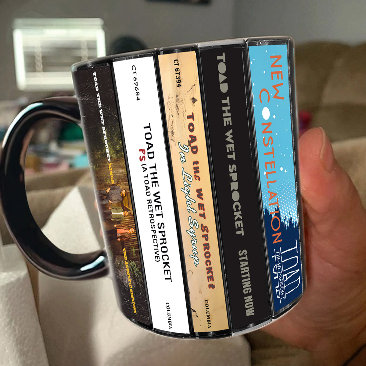 Toad the Wet Sprocket 10 Albums Cassette Collection Retro Accent Edge-to-Edge Printed Mug