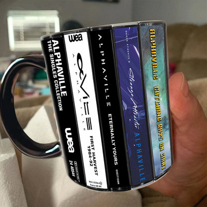 Alphaville Albums Cassette Collection Retro Accent Mug