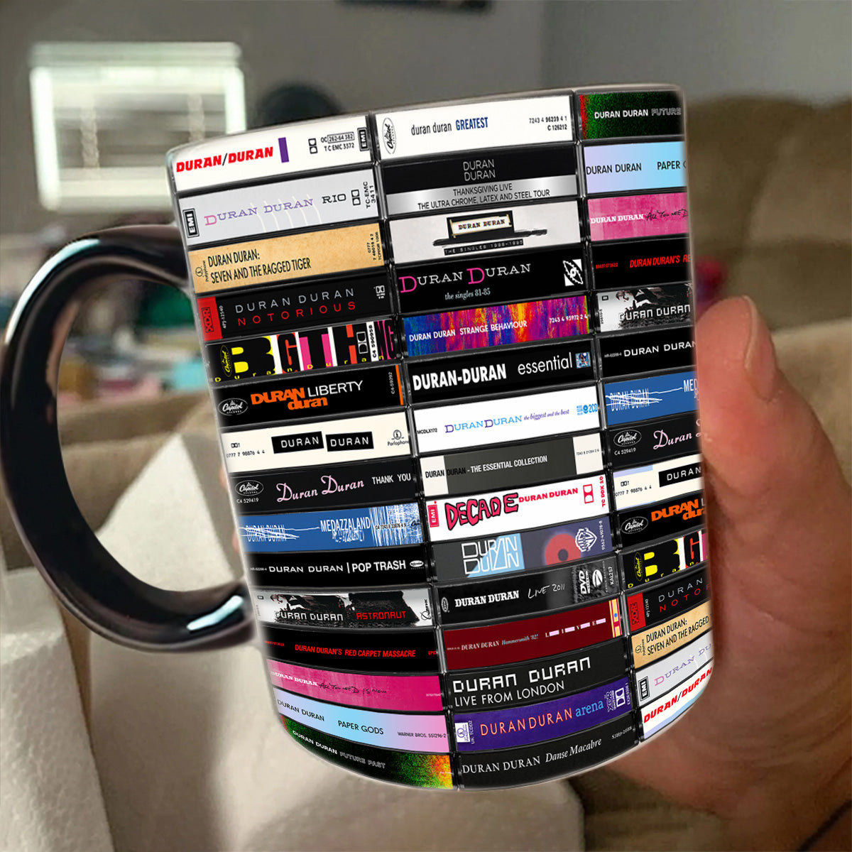Duran Duran Albums Cassette Retro Collection Accent Mug - Extended Version