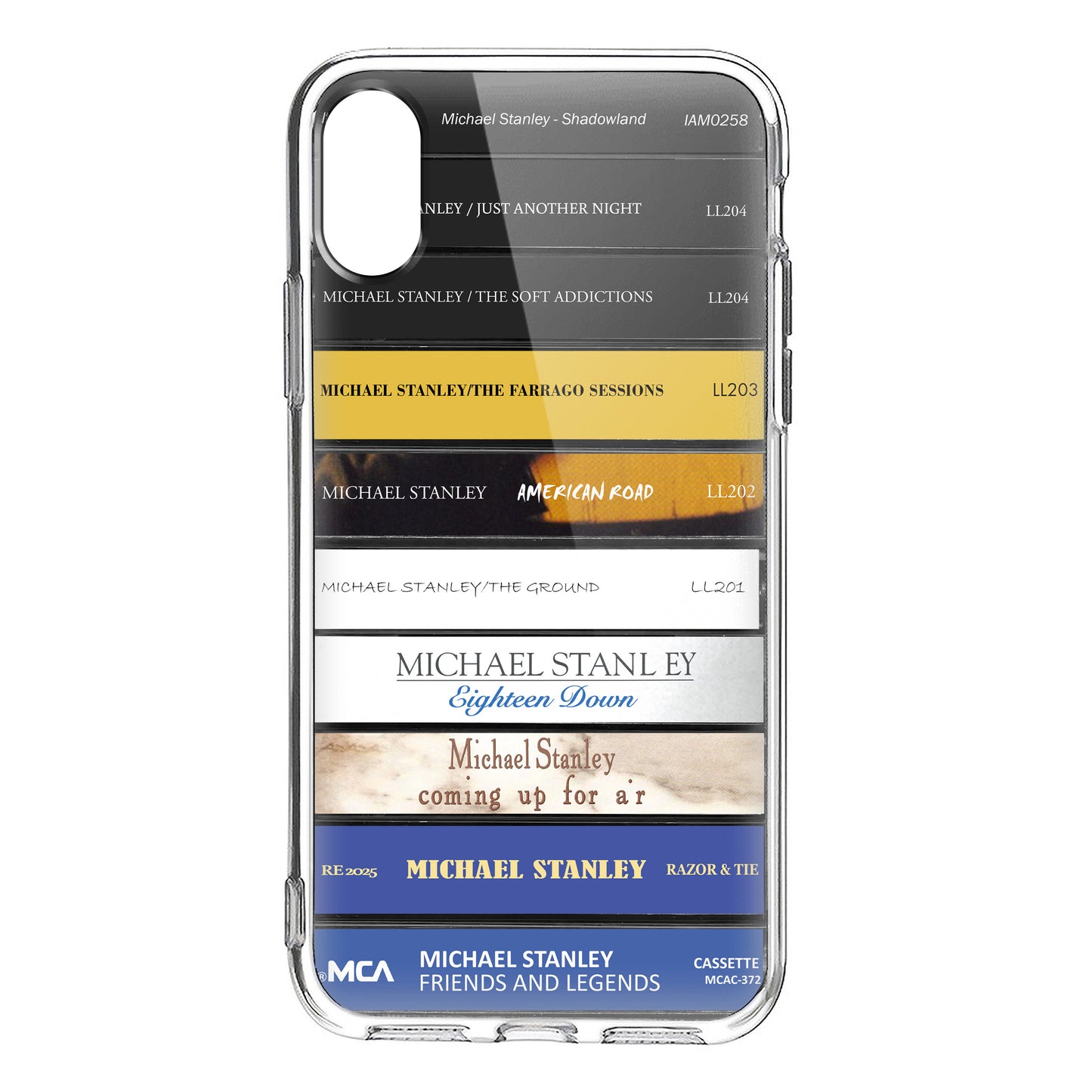 Michael Stanley Albums Cassette Collection Retro Phone Case