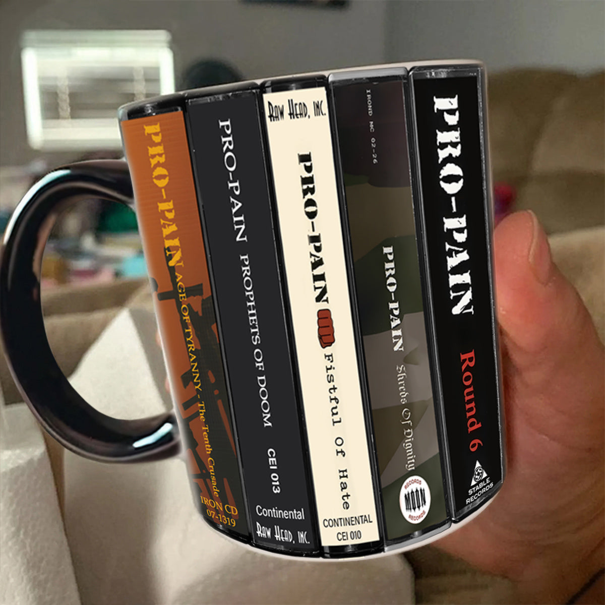 Pro-Pain Albums Cassette Collection Retro Accent Mug
