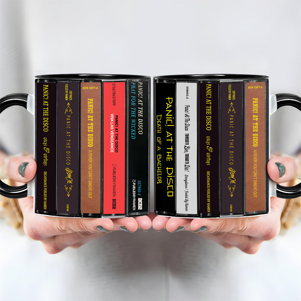 Panic! at the Disco Albums Cassette Collection Retro Accent Mug