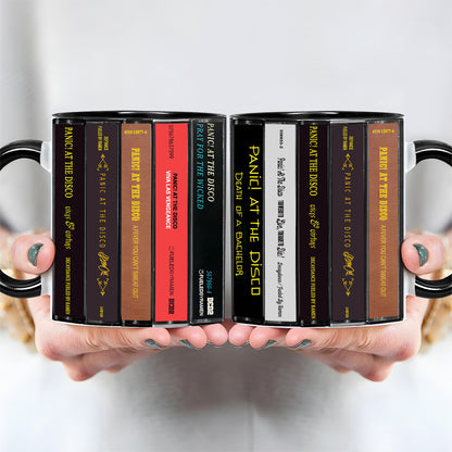 Panic! at the Disco Albums Cassette Collection Retro Accent Mug