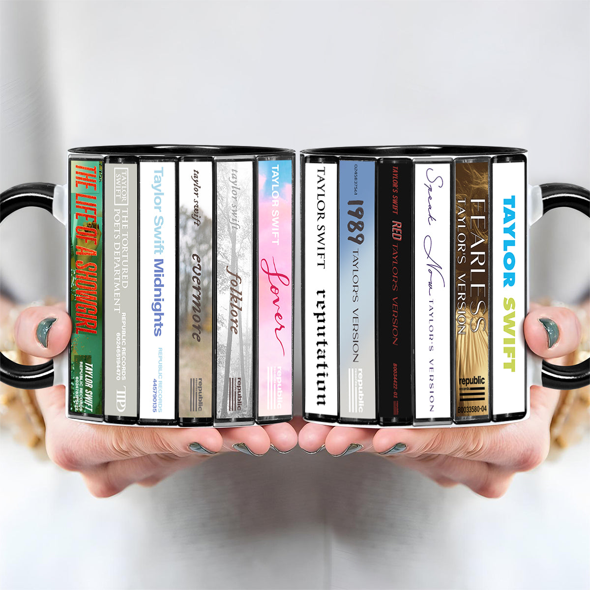 Taylor Swift Albums Collection Accent Mug (Taylor's Version)