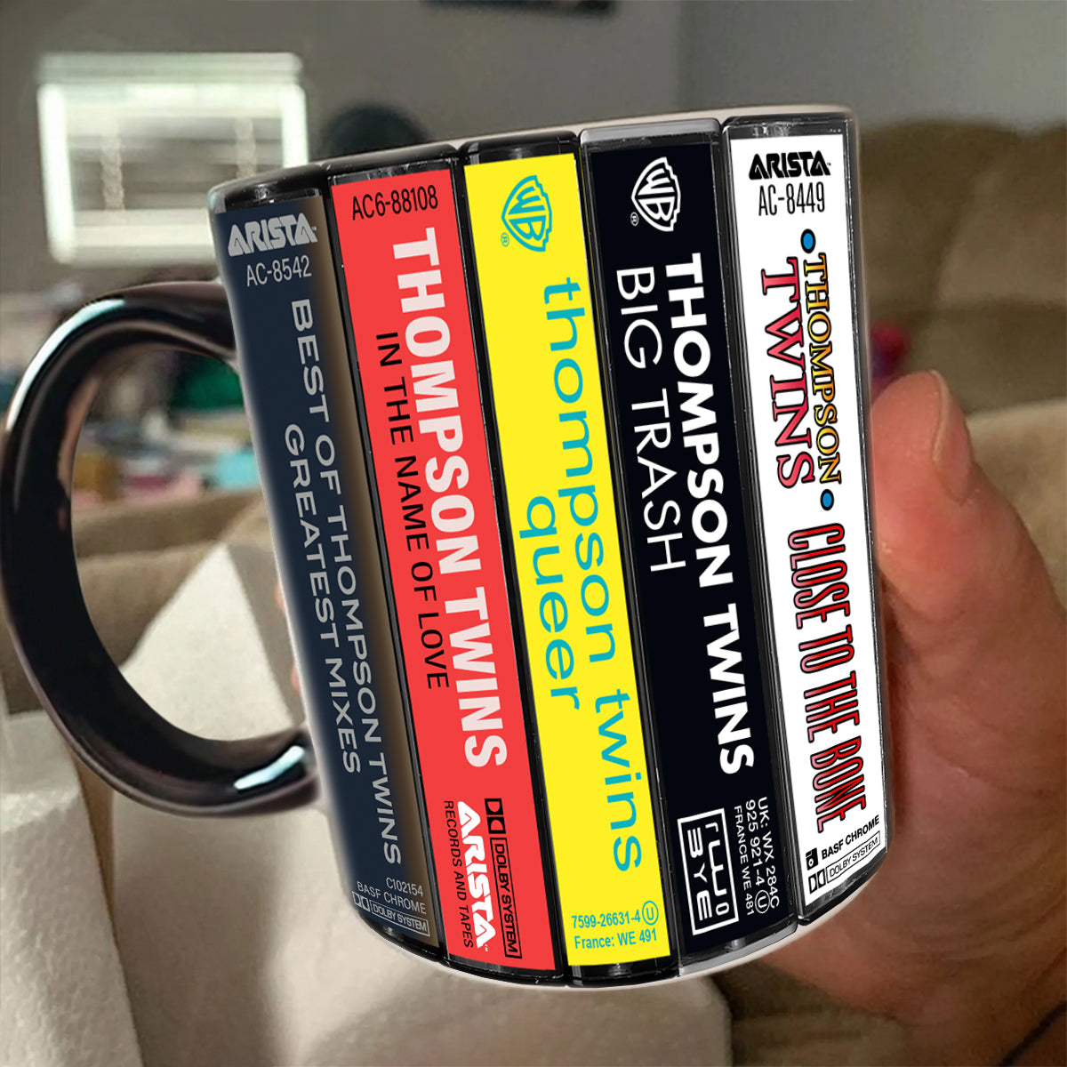 Thompson Twins Albums Cassette Collection Retro Accent Mug