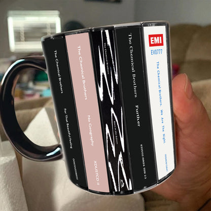 The Chemical Brothers Albums Cassette Collection Retro Accent Mug