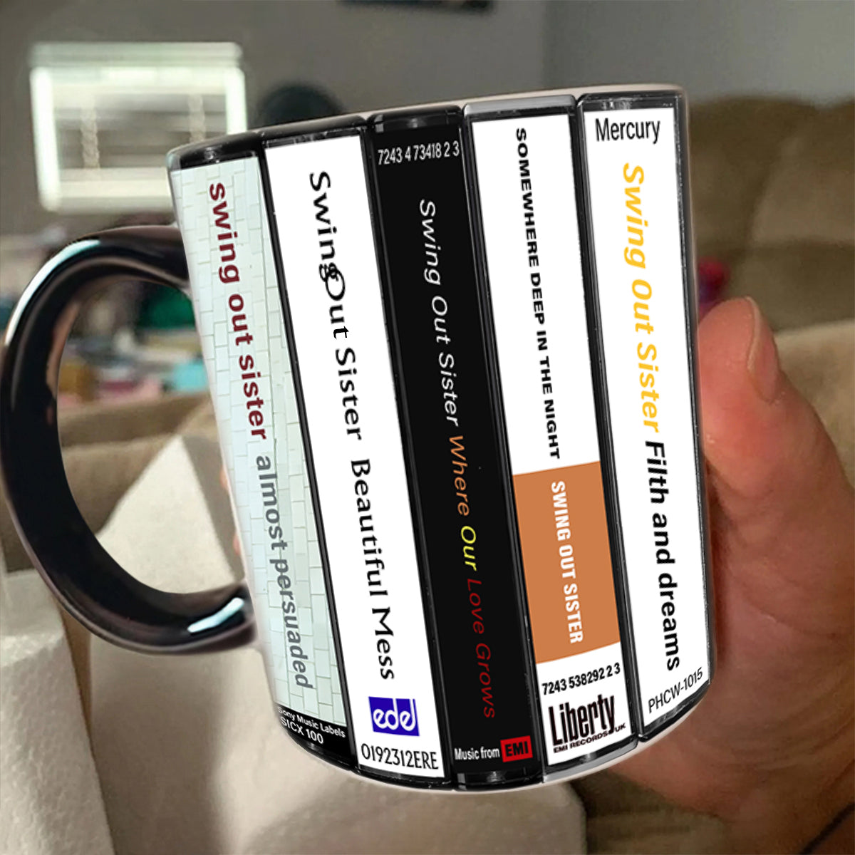 Swing Out Sister Albums Cassette Collection Retro Accent Mug