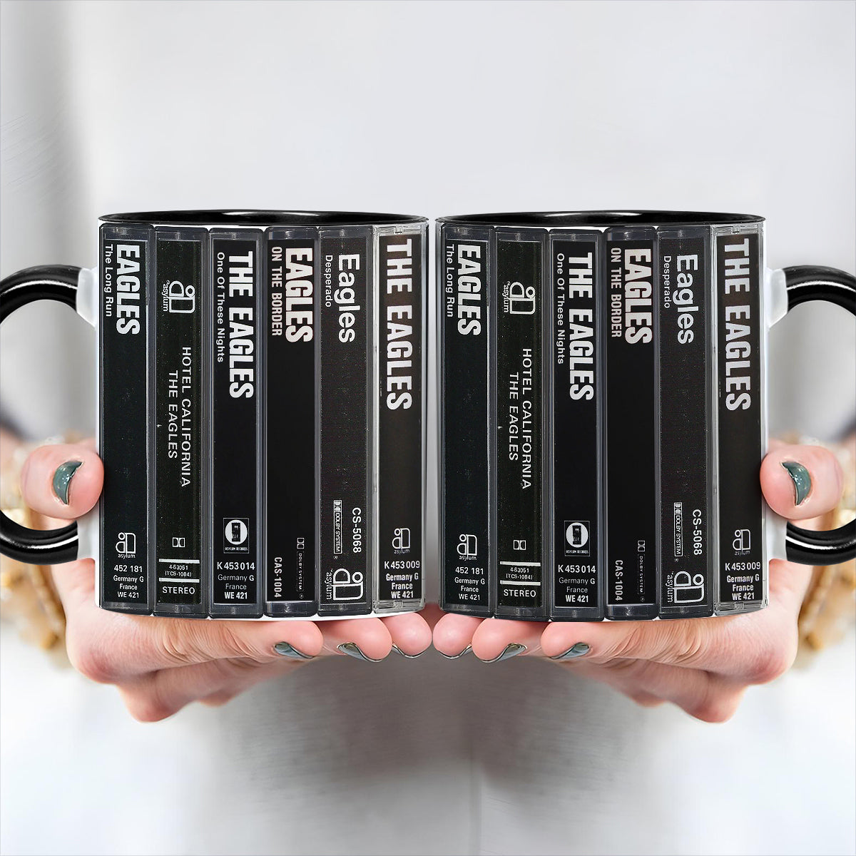 Eagles Albums Cassette Retro Collection Accent Mug