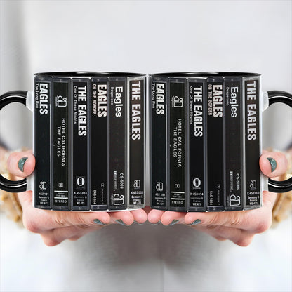 Eagles Albums Cassette Retro Collection Accent Mug