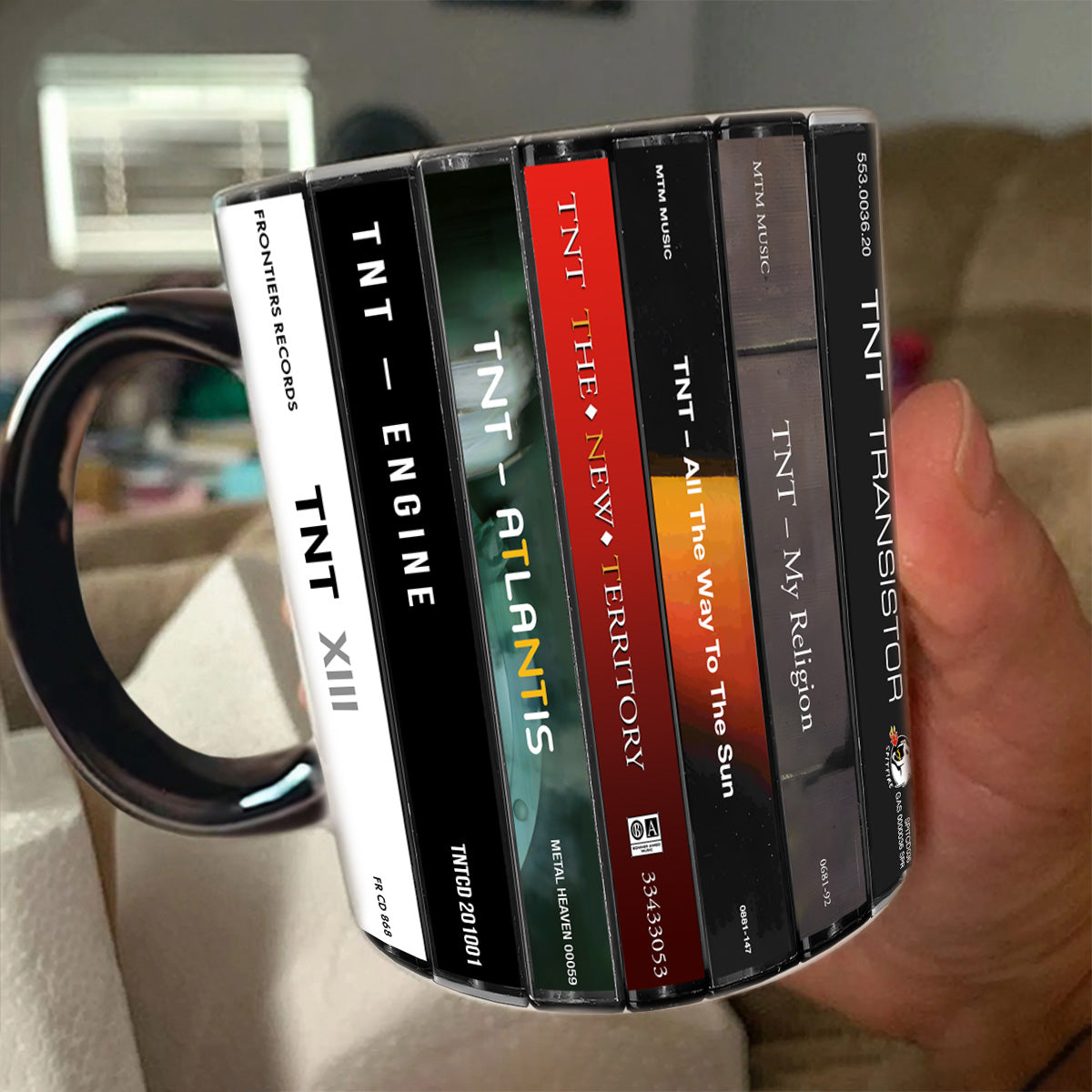 TNT Albums Cassette Collection Retro Accent Mug